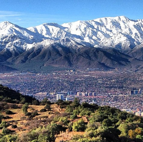 Santiago and the Andes Range