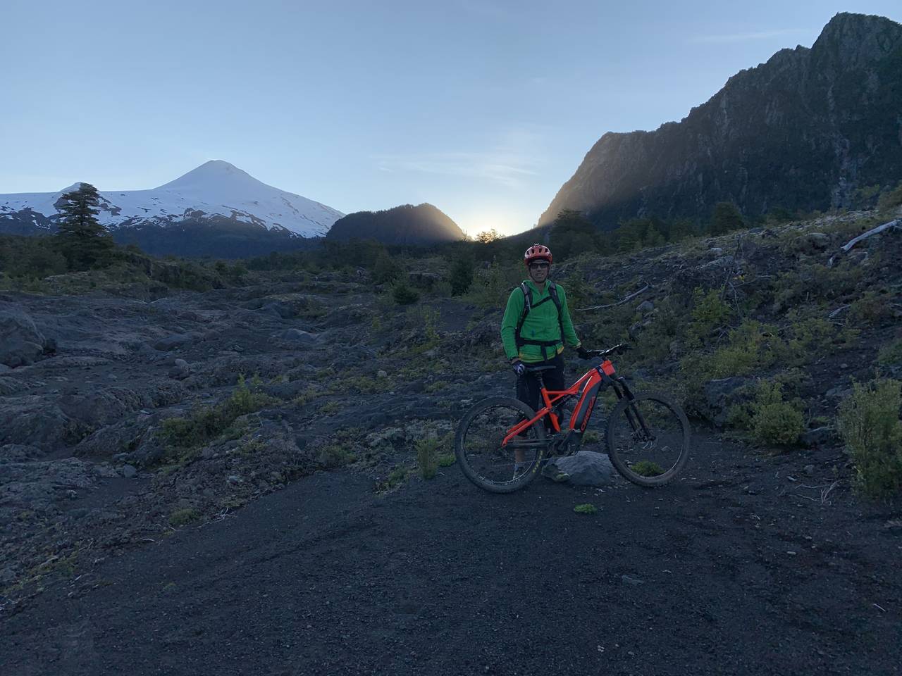 One of the amazing views from the path. Villarrica